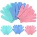 Healifty 6 Pairs Exfoliating Gloves for Body Shower Exfoliating Body Scrubber Shower Gloves Bath Gloves Exfoliating Glove for Women
