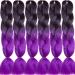 LDMY Ombre Braiding Hair -6pcs/pack Synthetic Kanekalon Braid Hair Extensions 100g/pc Colored Braids 29