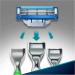 Gillette Mach3 Turbo Razor for Men - 4 Pack | Premium Shaving Experience Worldwide - Buy Online on GoSupps.com