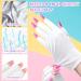 UPF50+ UV Gloves for Gel Nail Lamp - Manicure Protection for Nails & Skin - White (1 Pair) - Buy Online on GoSupps.com