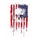 Artsure Usa 6 Sheets Temporary Tattoos For Men Adults Skull on American Flag T for Men Temporary tattoo For Women Neck Arm Chest For Woman 2.8 X 1.8 Inch