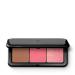 Kiko Milano Multi Finish Trio Blush & Bronzer Palette 03 |Facial palette with 1 bronzer and 2 blush with matt and metallic finish