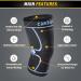 Shop Cambivo 2x Kniebandage for Men & Women - Orthopedic Knee Support for Meniscus Tear ACL Arthritis - Ideal for Running Hiking Volleyball - Black/Blue - Buy Online on GoSupps.com
