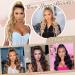 Feshfen 60cm Ponytail Hair Extension - Wavy Curly Synthetic Hairpiece for Women | Black to Brown Gradient - Buy Online on GoSupps.com