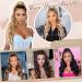 Feshfen 60cm Ponytail Hair Extension - Synthetic Wavy Curly Hair for Women in Dark Brown & Blonde - Buy Online on GoSupps.com