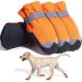 Dog Shoes Boots & Paw Protectors Snow Winter Large Medium Dogs Waterproof Hiking Orange 7 size 7: 3.4"(width) Orange