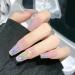 Glass Paper Nail Stickers 12 Jars Aurora Irregular Laser Cellophane Nail Art Flakes Broken Glass Pieces Stripe Line Paper Nail Decals for Nail Art Design Decorations DIY Crafts - Buy Online on GoSupps.com