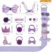Shop Melliex 36-Piece Hair Clip Set for Girls | Cute Baby Hairpins in Pink & Purple | Ideal for Children s Haircuts & Hairstyles - Buy Online on GoSupps.com