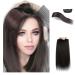Invisible Hair Extensions Seamless Synthetic Clip in Hair Extension Natural Fluffy Hair Pads Hairpieces Increase Hair Top Side Cover Hairpiece for Women Girls (14INCH/35CM Black Brown) 14INCH/35CM Black Brown