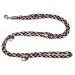 Dogeline Double Leash Practice line for medium dogs up to 45 kg over 39 colors very stable (3.50 m multi) 3.50 m black-red-blue-white-green yellow