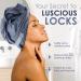 Buy Microfiber Hair Towel Wrap for Women - Large Rectangle (27x40") - Anti-Frizz Elastic Band for Long Curly Thick Hair - Grey with Reusable Carry Bag - Fast International Shipping - Buy Online on GoSupps.com