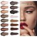 Maepeor 25-Piece Waterproof Eyebrow Kit | 12 Colors Powder, 5 Colors Wax, 4 Stencils, 3 Brushes, 1 Pencil | Ideal for Novice and Professional - Buy Online on GoSupps.com