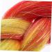 minkissy Dreadlocks Wig Colored Wigs Rainbow Hair Tinsel Rainbow Hair Extensions Rainbow Braiding Hair Pre Stretched Hair Braiding Hair for Braiding High Temperature Wire Hair Piece Flash - Buy Online on GoSupps.com