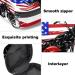 Vintage American Chopper Motorcycle Bag - USA Flag Menstrual Pad & Cup Storage with Zipper - Buy Online on GoSupps.com