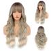 Faelbaty Long Curls Blonde Wig - Ombre Brown to Blonde for Women | Natural Curl Party & Cosplay Wig - Buy Online on GoSupps.com