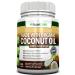ORGANIC COCONUT OIL Capsules - 180 Softgels - 4000 MG Daily - Cold-Pressed Extra Virgin Coconut Oil - Certified USDA Organic - Great For Hair Skin And Acne
