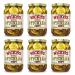 Wickles Pickles Wicked Pickle Chips (6 Pack - 16oz Each) - Hot Pickle Chips - Slightly Sweet, Definitely Spicy, Wickedly Delicious