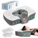 Elviros Cervical Memory Foam Neck Pillow for Side Sleeping, Contour Orthopedic Pillows for Back and Stomach Sleepers, Adjustable Ergonomic Bed Pillow Pain Relief, CertiPUR-US (White) White Queen Size 23.6*15.2*3.9/5.3 inches