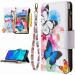 Miago 9 card slots leather cover for Huawei Y5 2019 colorful zip flip shell wallet case cell phone case PU leather pocket protective cover butterfly flower huawei y5 2019 butterfly flower