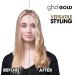 GHD Gold Hair Styler | Professional Smoothing Curling & Waves | Optimal 185 C | Two-Zone Technology | Black Packaging - Buy Online on GoSupps.com