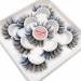 Veleasha Colored Lashes 5D Fluffy Faux Mink Lashes 5 Pairs Pack, 20MM Wispy Colored Eyelashes, Dramatic Cat Eye Lashes | TM-Blue 5 Pairs Pack-Blue Colored Lashes