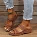 Lausiuoe Women's Orthotic Walking Sandals with Arch Support - Brown - Size 9 - Buy Online on GoSupps.com