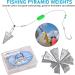 Pyramid Sinker Fishing Weights - Saltwater Surf Fishing Tackle 1oz-8oz (3oz-4pcs) - Buy Online on GoSupps.com