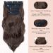 Curly Synthetic Hair Extensions Clip in 22 Inches - 4PCS, #Chestnut Brown - Buy Online on GoSupps.com