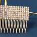 Bridal Wedding Hair Comb Bridal Hair Simple Hair Comb Performances Headdress Hair Plug Comb for Women and Girls 9x5cm Gold - Buy Online on GoSupps.com