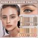CAHIUYOA 2PCS Naked Matte Eyeshadow Palette - Neutral Nude & Smoky Eye Makeup Kit | Professional Natural Pigment Eyeshadows - Buy Online on GoSupps.com