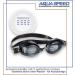 Aqua Speed Lumina Prescription Swimming Goggles - Anti-Fog Dioptria -1.5 to -8.0 Includes 5 Nose Bridges & Box | Black Tint -4.5 - Buy Online on GoSupps.com
