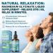 Magnesium Glycinate Liquid Drops for Kids Adults with GABA Ashwagandha L-Theanine Vitamin D3 B6 Saffron for Brain Calm Muscle Relaxation Mood Zzz- Calm Magnesium Supplement Vegan 2 Pack - Buy Online on GoSupps.com