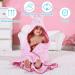 COOKY.D Hooded Baby Bath Towel - 100% Soft Cotton Kids Towelling Bathrobe - 90 x 90cm - Light Pink Rabbit - for Girls Boys 0-6 Years - Buy Online on GoSupps.com