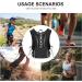 INOXTO Hydration Vest Backpack with 1.5L Water Bladder Bag - Lightweight Water Pack for Running, Hiking, Cycling - Black/White - Buy Online on GoSupps.com
