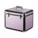 Navaris plaster box cleaning box cleaning case for horses - suitcase box for cleaning stuff - cleaning box for horse and pony - storage - lockable metallic rose gold
