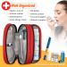 SITHON Double-Layer Epipen Carrying Case - Travel Medication Organizer Bag for EpiPens, Asthma Inhaler, Anti-Histamine - Red - Buy Online on GoSupps.com