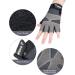 SATINIOR 3 Pairs Kids Half Fingerless Non-Slip Gel Sports Gloves for Cycling Biking - Pink/Grey/Black (5-9 Years) - Buy Online on GoSupps.com
