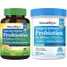 NatureMyst Probiotics 80 Billion + 50 Billion Bundle 25 & 18 Strains with Prebiotics Gut & Immune Health Shelf Stable Non-GMO Made in USA 120 Capsules