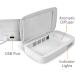 Jensen UV Phone Cleaner - UVC Sanitizer for Phones & Masks with Built-In Charging | Best Sanitizing Solution - Buy Online on GoSupps.com