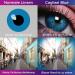 Buy Glamlens Cagliari Blue Colored Contact Lenses - Monthly Soft Hydrogel -2.0 -7.50 Diopters - 2 Pieces + Lens Container - Natural Blue Color - International Shipping - Buy Online on GoSupps.com