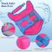 Vivaglory Dog Lifeguard Vest - Skin-Friendly Neoprene Swimming Safety for Large Dogs - D-Ring & Quick Lock - Pink Blue XL (71-84cm) - Buy Online on GoSupps.com