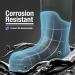 HISEA Men's Neoprene Rubber Work Boots - Insulated Outsole, 6 Grey - Buy Online on GoSupps.com