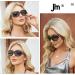 JM Classic Bifocal Reading Sunglasses for Women - Vintage Outdoor UV Protection Glasses in Black & Tortoise - 1.0x Magnification - Buy Online on GoSupps.com