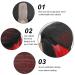 Red Peekaboo Synthetic Bob Wig for Women | Shoulder Length Black with Red Highlights | Blunt Cut Lace Front Bob Wig for Daily Party Wear - Buy Online on GoSupps.com