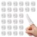 30 Pieces Finger Cots Finger Protector Support Finger Bandage Cotton Covers Protection for Finger Tips Finger Sleeves Great for Trigger Finger Thumb Bandage for Cargo Handling Gardening (White)