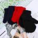 URATOT 6 Toddler Knitted Magic Stretch Gloves | Winter Warm Soft Baby Mittens 5-8 Years | Black Navy Red - Buy Online on GoSupps.com