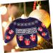 Alipis 4pcs Pendant Resin Xmas Design Party Home Christmas Pendants Sweater Tree Ornament Festival Hanging Bluex4pcs 9x6cmx4pcs - Buy Online on GoSupps.com