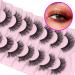 Russian Fairy Fluffy Mink Lashes Cat Eye D Curl - Reusable False Eyelashes Pack - Buy Online on GoSupps.com