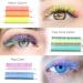 Obeyalash Colored Lash Extensions - Neon Pink Yellow Orange Ombre Purple White Blue - Self Fanning Volume Lashes - 2D-20D - 8 Mixed Colors 0.07mm 15mm - Buy Online on GoSupps.com