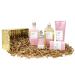 Bath and Body Work Aroma Inspire Love ROSE & VANILLA Gold Woven Basket Deluxe Gift Set - Body Cream - Body Lotion - Body Wash + Foam Bath - Essential Oil Mist and Cleansing Bar - Full Size